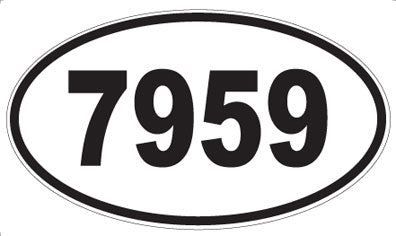 7959 - Oval Sticker