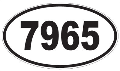 7965 - Oval Sticker