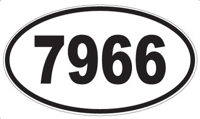 7966 - Oval Sticker