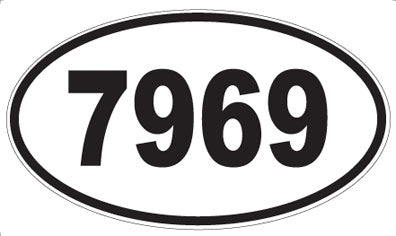 7969 - Oval Sticker