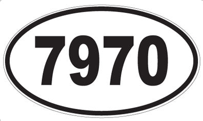 7970 - Oval Sticker