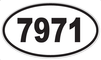7971 - Oval Sticker
