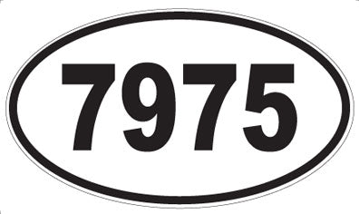 7975 - Oval Sticker