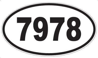 7978 - Oval Sticker