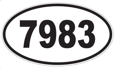 7983 - Oval Sticker