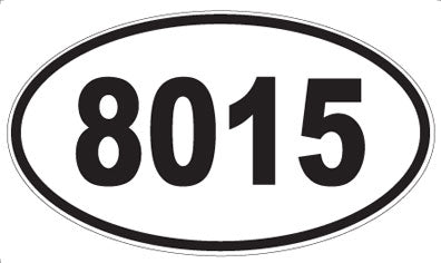 8015 - Oval Sticker