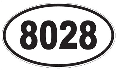 8028 - Oval Sticker