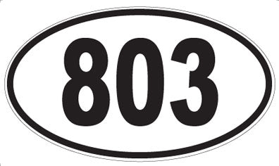 803 - Oval Sticker