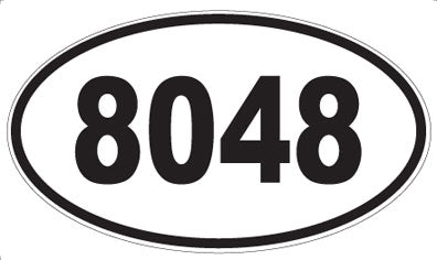 8048 - Oval Sticker