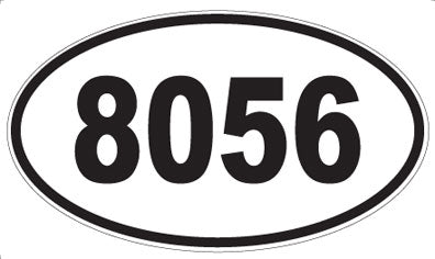 8056 - Oval Sticker