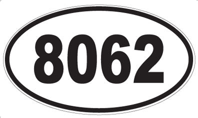 8062 - Oval Sticker