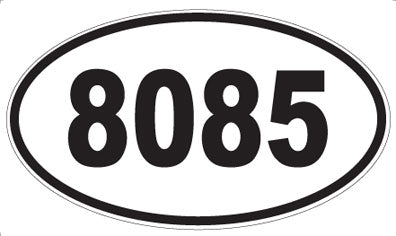 8085 - Oval Sticker