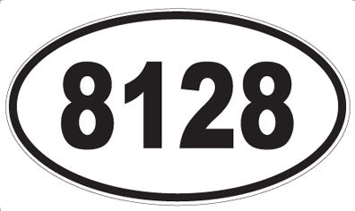 8128 - Oval Sticker