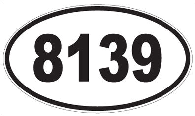 8139 - Oval Sticker