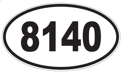8140 - Oval Sticker