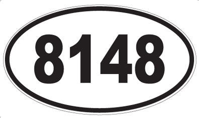 8148 - Oval Sticker
