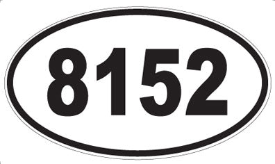 8152 - Oval Sticker
