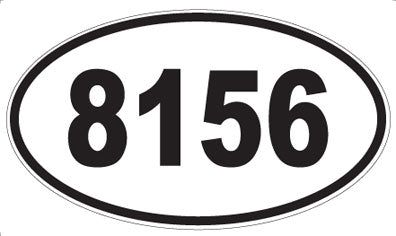 8156 - Oval Sticker