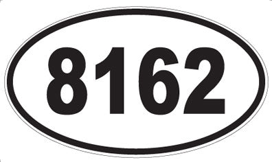 8162 - Oval Sticker