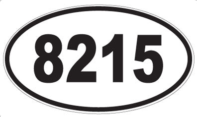 8215 - Oval Sticker