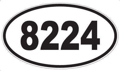 8224 - Oval Sticker