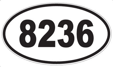 8236 - Oval Sticker