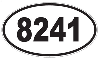 8241 - Oval Sticker