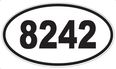 8242 - Oval Sticker