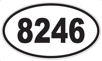 8246 - Oval Sticker