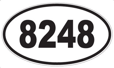 8248 - Oval Sticker