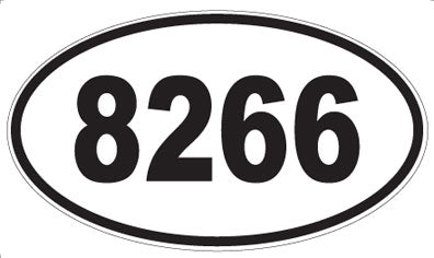 8266 - Oval Sticker
