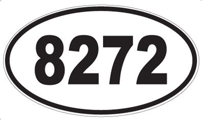 8272 - Oval Sticker
