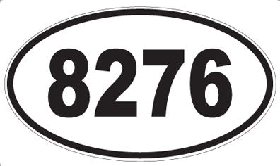 8276 - Oval Sticker