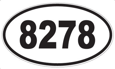8278 - Oval Sticker