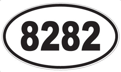 8282 - Oval Sticker