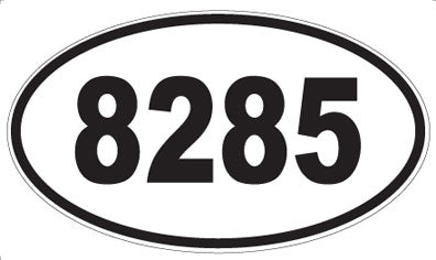 8285 - Oval Sticker