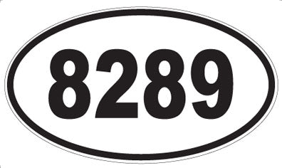 8289 - Oval Sticker