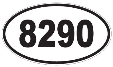 8290 - Oval Sticker