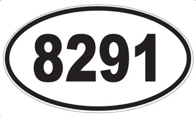 8291 - Oval Sticker