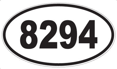 8294 - Oval Sticker