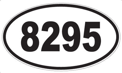 8295 - Oval Sticker