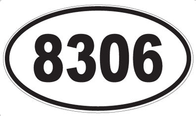 8306 - Oval Sticker
