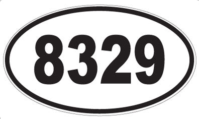 8329 - Oval Sticker