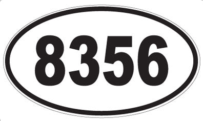 8356 - Oval Sticker