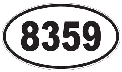 8359 - Oval Sticker