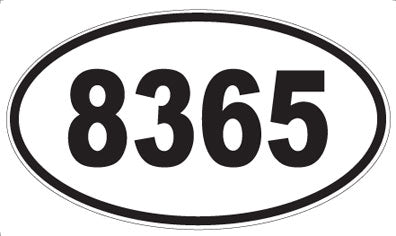 8365 - Oval Sticker