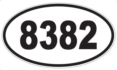 8382 - Oval Sticker