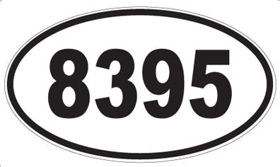 8395 - Oval Sticker