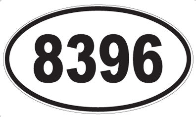 8396 - Oval Sticker