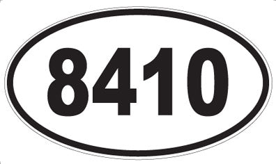 8410 - Oval Sticker